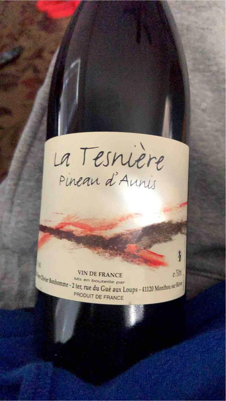 Touraine "La Tesnière" (rouge) - Domaine POB - Pierre-Olivier Bonhomme 