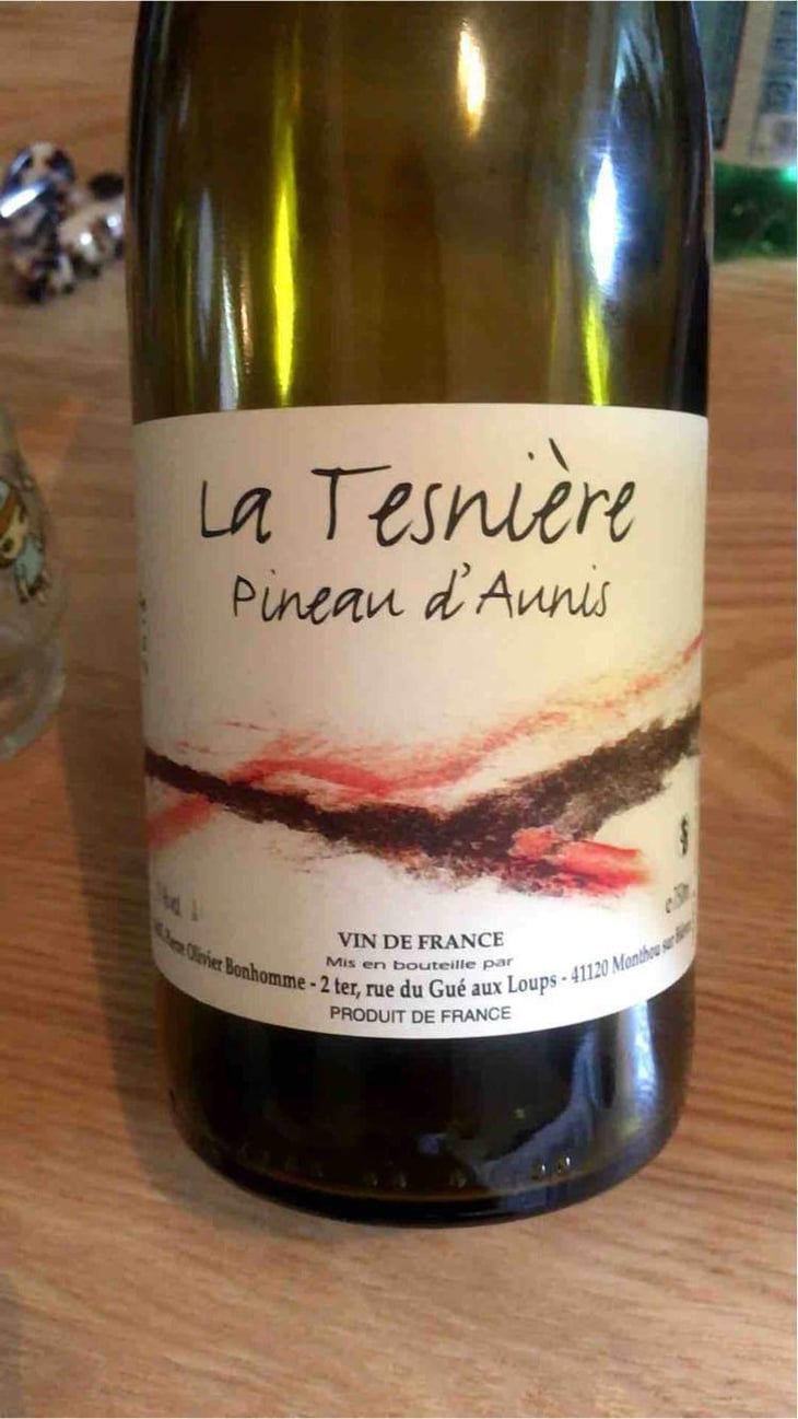 Touraine "La Tesnière" (rouge) - Domaine POB - Pierre-Olivier Bonhomme 