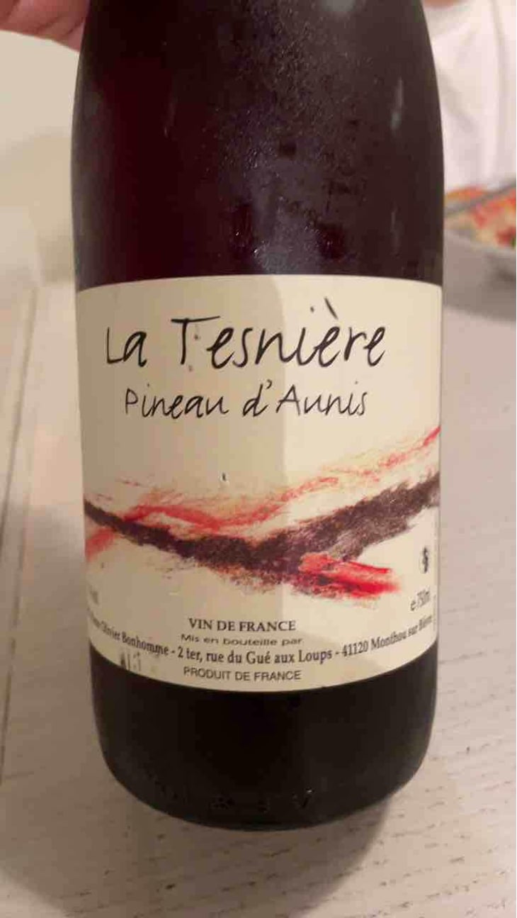 Touraine "La Tesnière" (rouge) - Domaine POB - Pierre-Olivier Bonhomme 