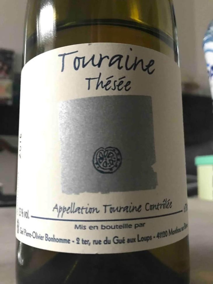 Touraine Sauvignon "Thésée" - Domaine POB - Pierre-Olivier Bonhomme 