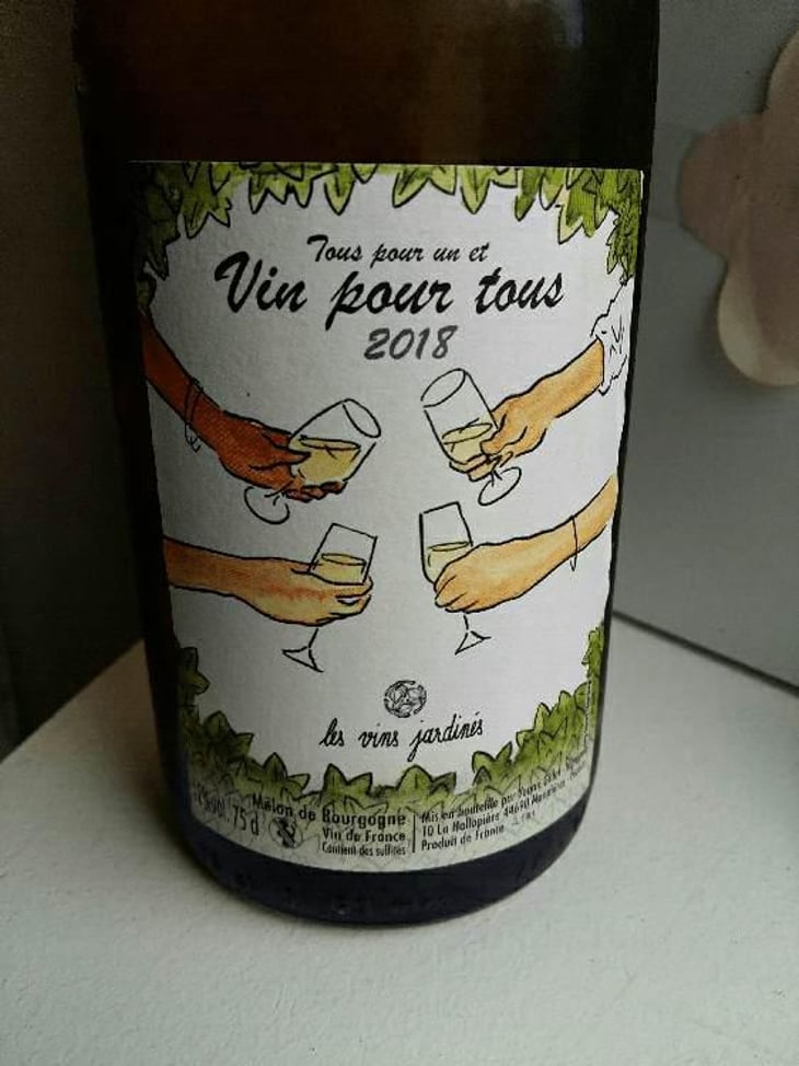 Tous pour un et vin pour tous - Les Vins Jardinés - Yoann Gillot -2019