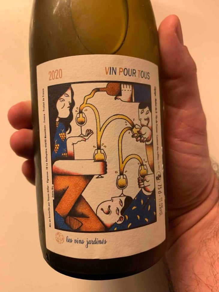 Tous pour un et vin pour tous - Les Vins Jardinés - Yoann Gillot -2019