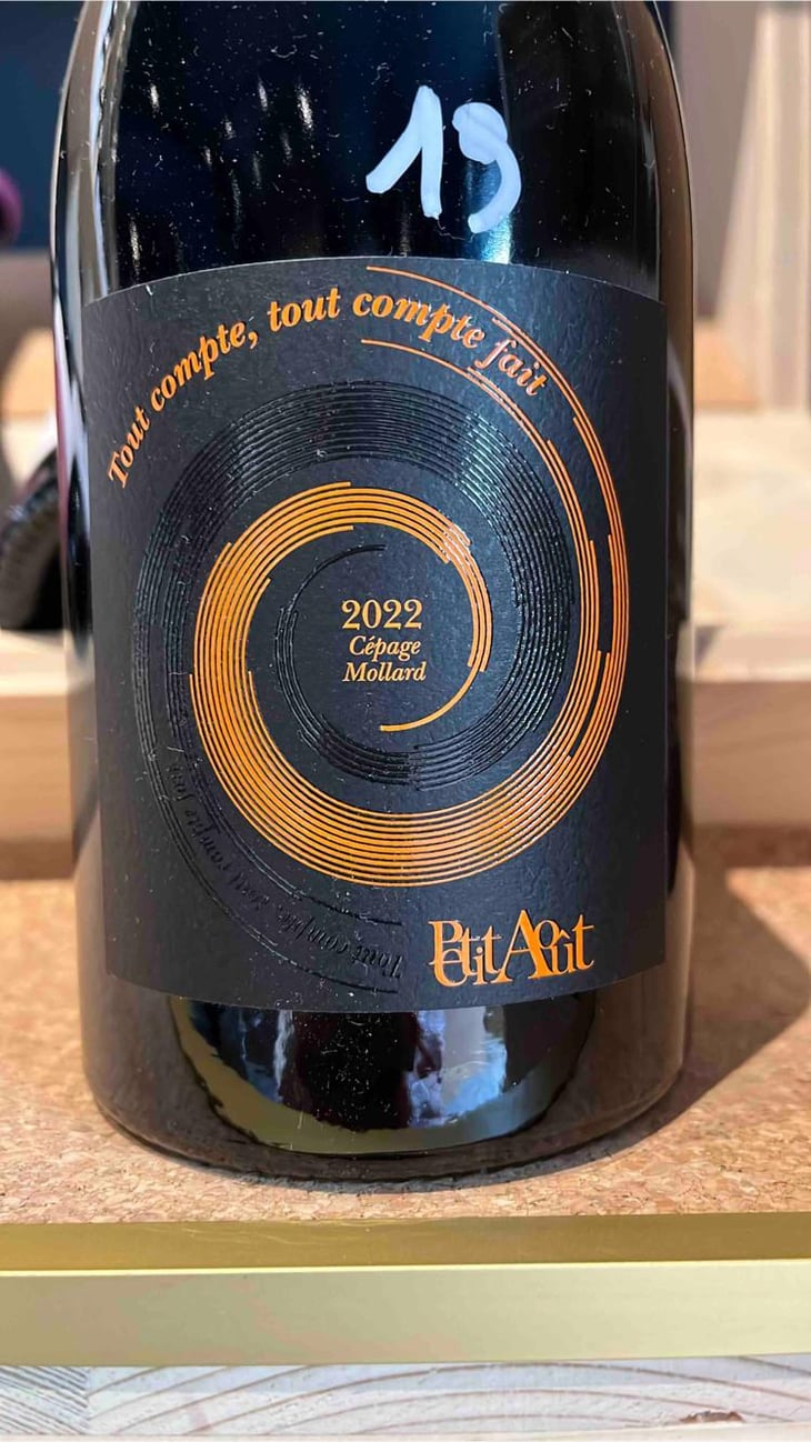 Tout Compte, Tout Compte Fait - Domaine du Petit Août - Yann de Agostini 