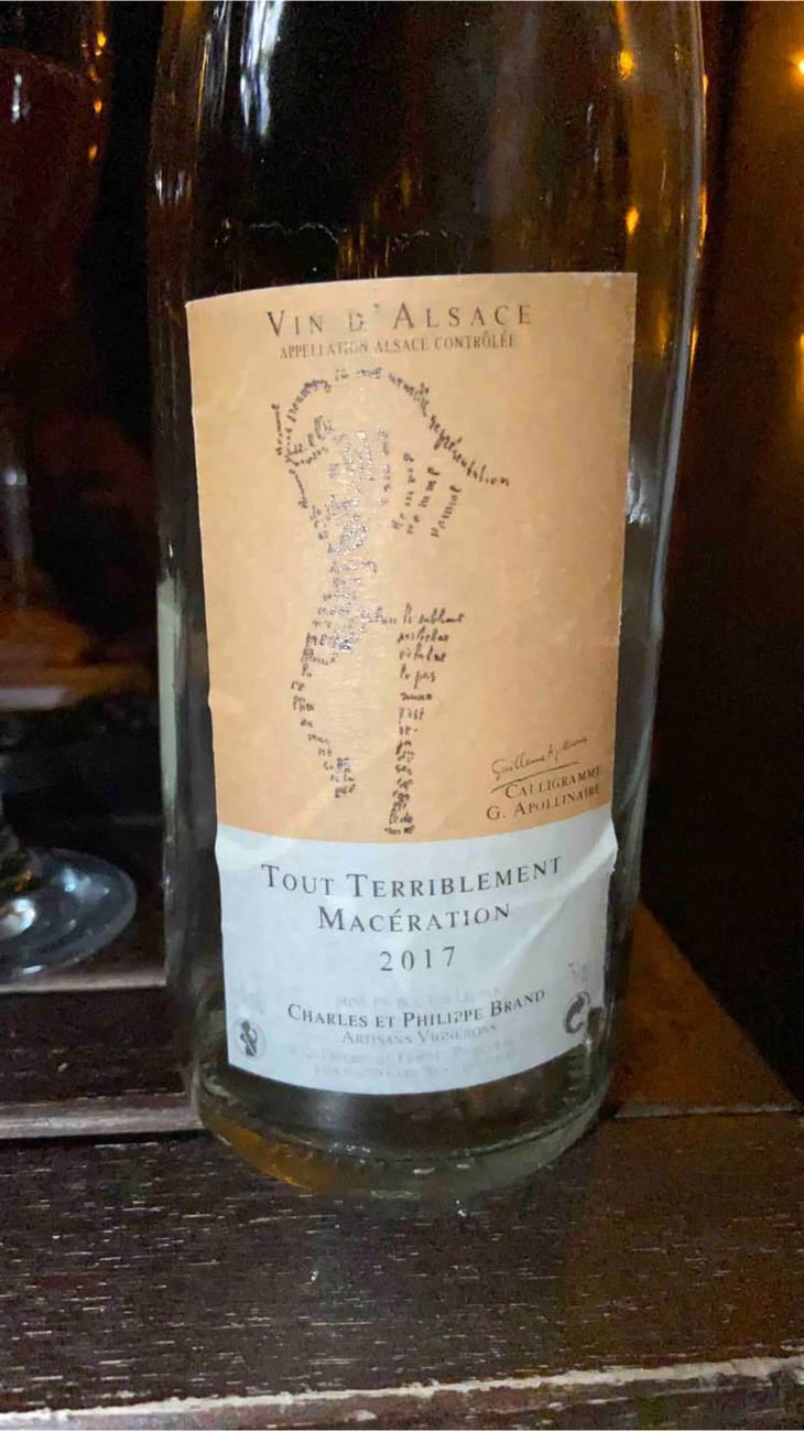 Tout Terriblement Macération - Domaine Brand & Fils - Philippe Brand 