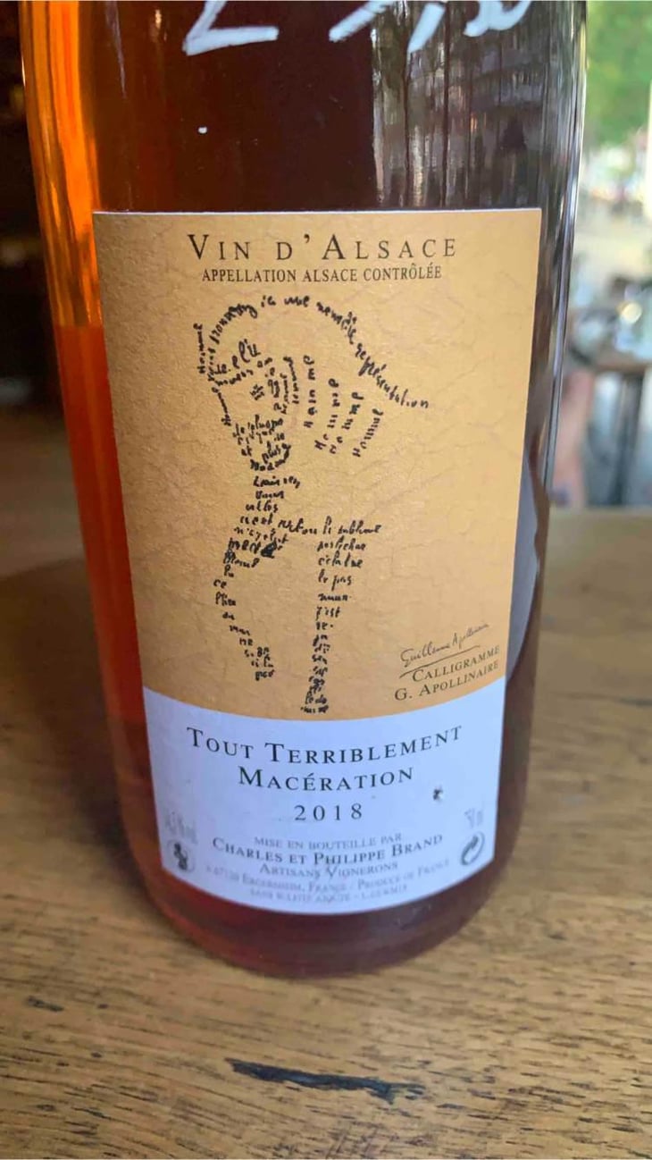 Tout Terriblement Macération - Domaine Brand & Fils - Philippe Brand 