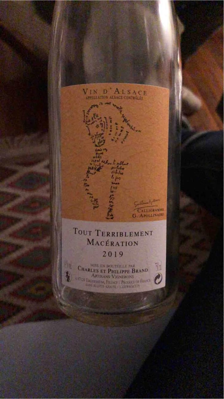 Tout Terriblement Macération - Domaine Brand & Fils - Philippe Brand 