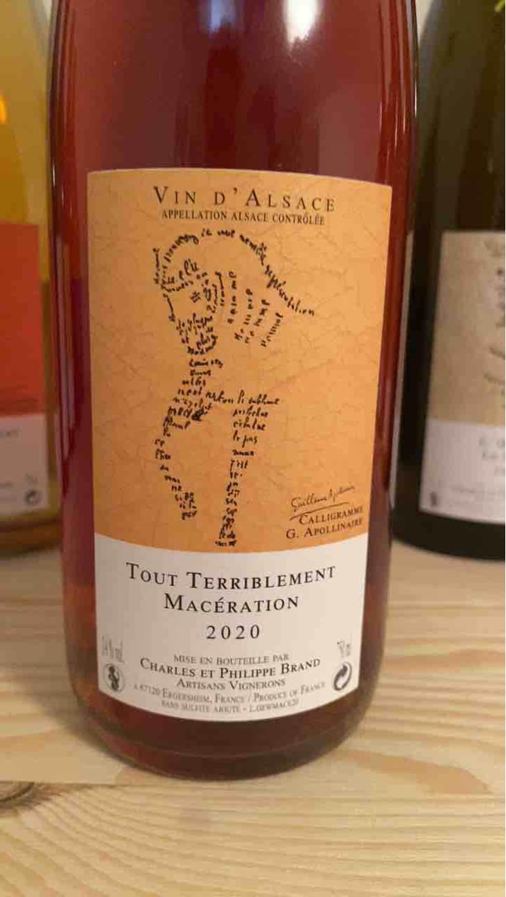 Tout Terriblement Macération - Domaine Brand & Fils - Philippe Brand 