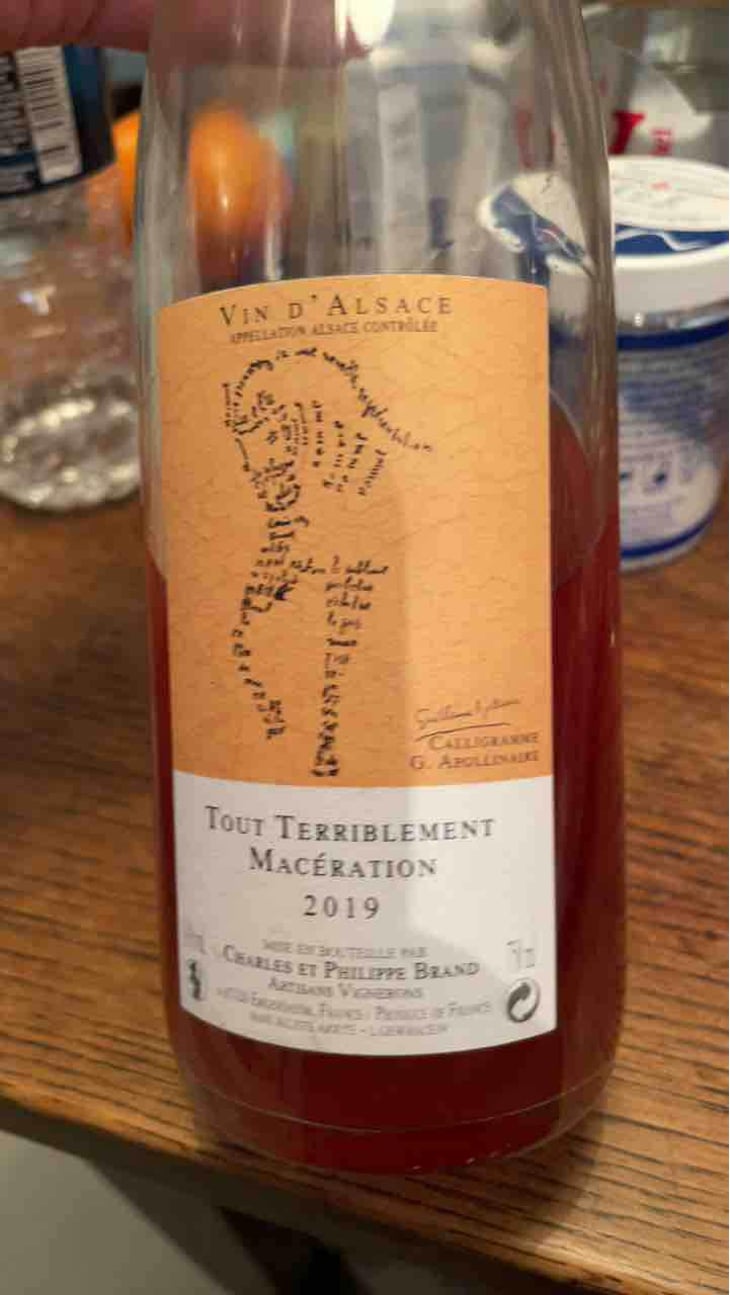 Tout Terriblement Macération - Domaine Brand & Fils - Philippe Brand 