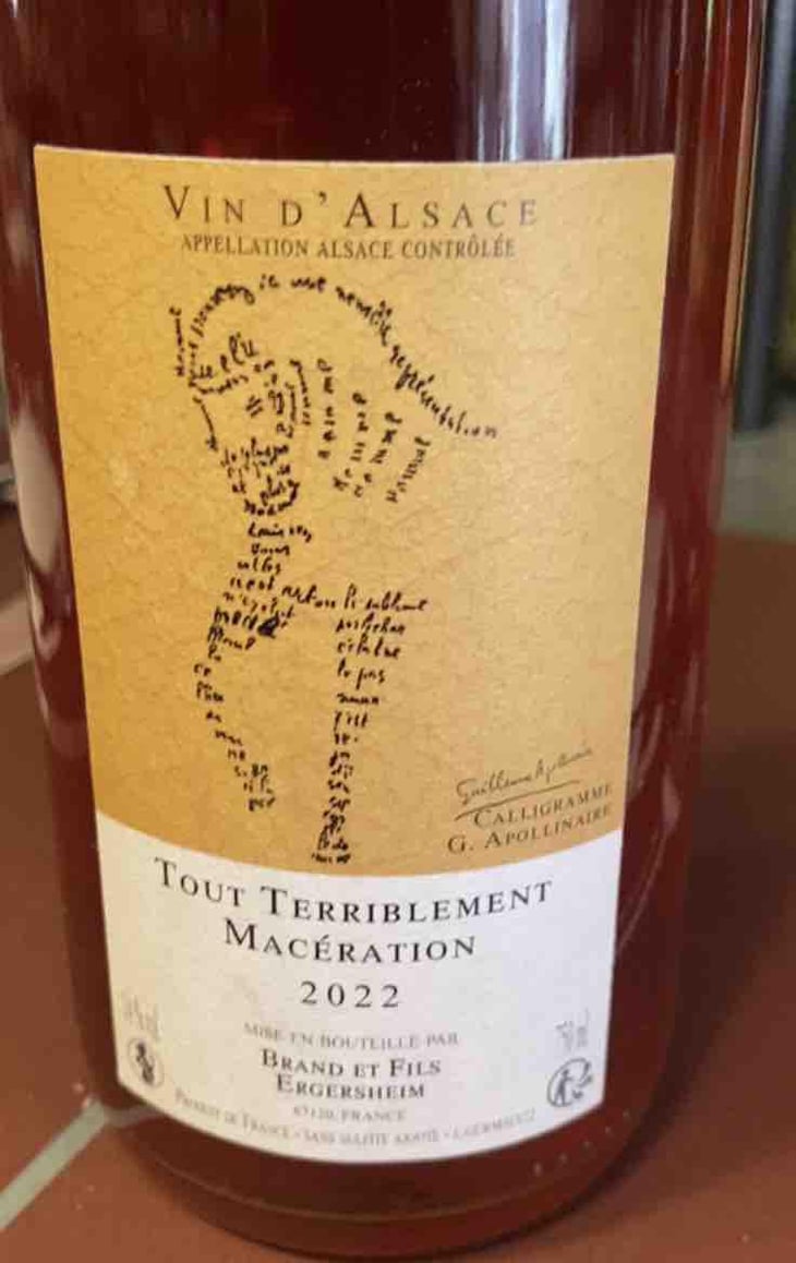 Tout Terriblement Macération - Domaine Brand & Fils - Philippe Brand 