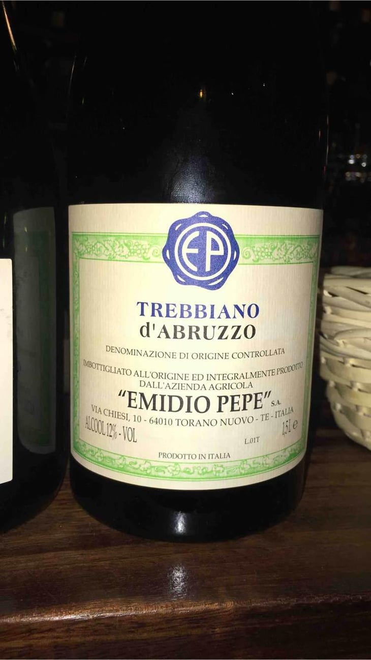Trebbiano d’Abruzzo - Az. Agr. Emidio Pepe - Daniela & Sofia Pepe 