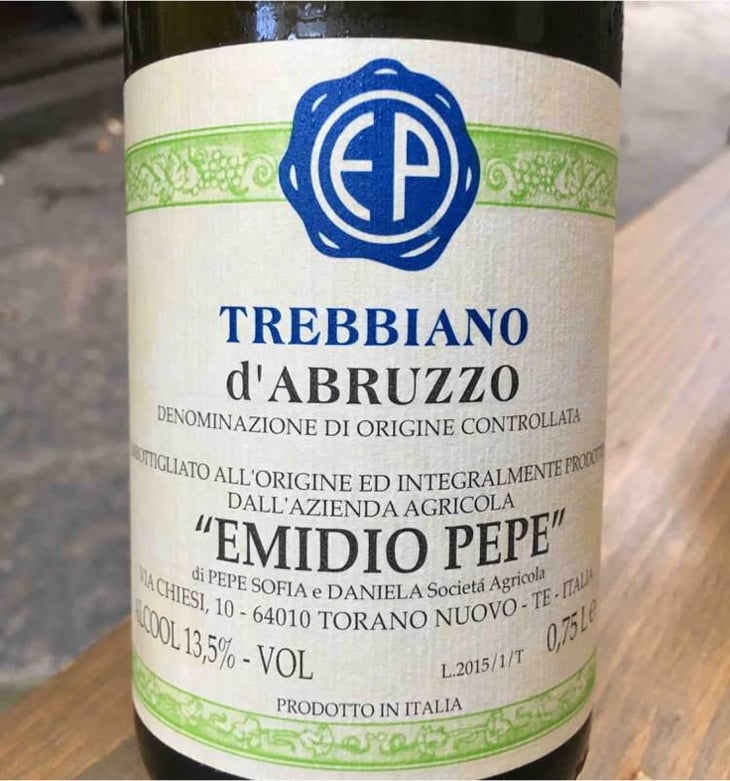Trebbiano d’Abruzzo - Az. Agr. Emidio Pepe - Daniela & Sofia Pepe 