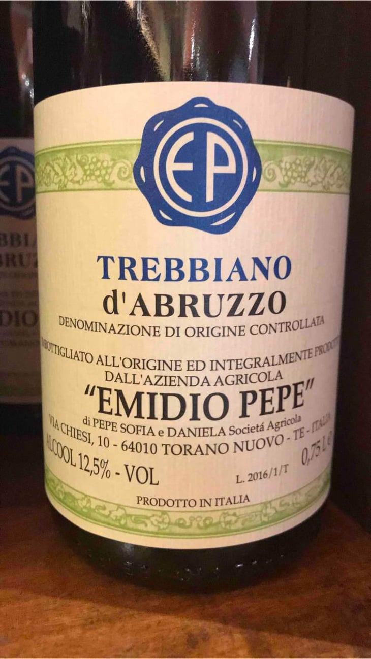 Trebbiano d’Abruzzo - Az. Agr. Emidio Pepe - Daniela & Sofia Pepe 