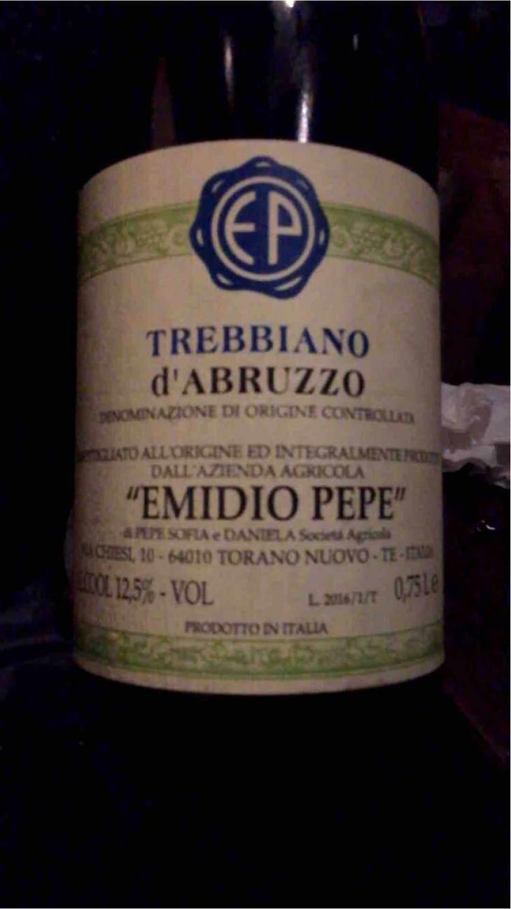 Trebbiano d’Abruzzo - Az. Agr. Emidio Pepe - Daniela & Sofia Pepe 