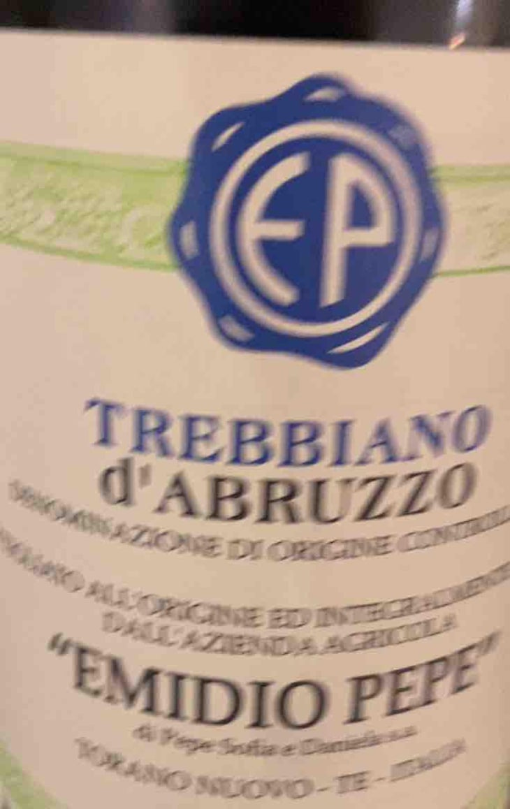 Trebbiano d’Abruzzo - Az. Agr. Emidio Pepe - Daniela & Sofia Pepe 