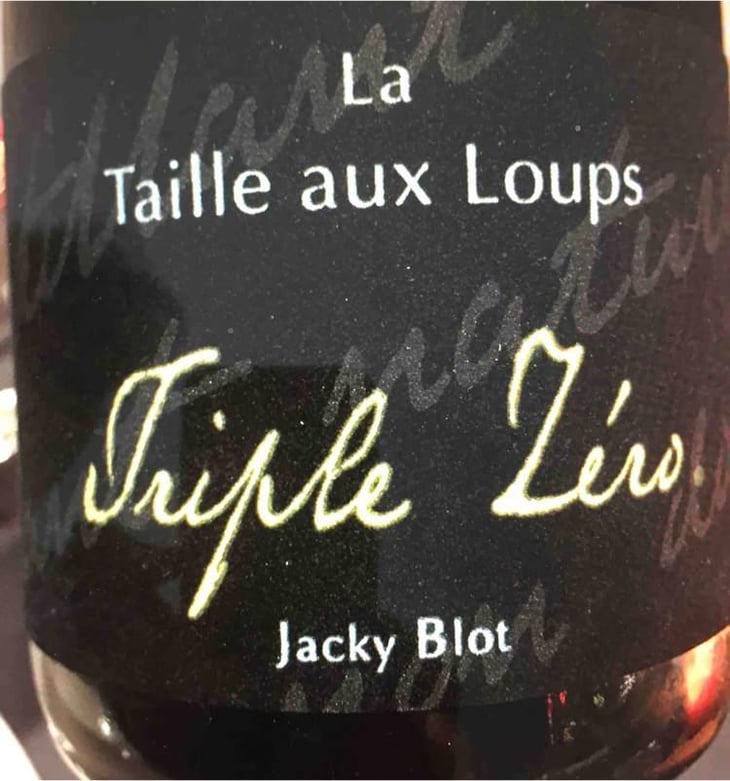 Triple Zéro - La Taille aux Loups - Jacky Blot 