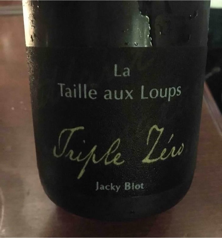 Triple Zéro - La Taille aux Loups - Jacky Blot 