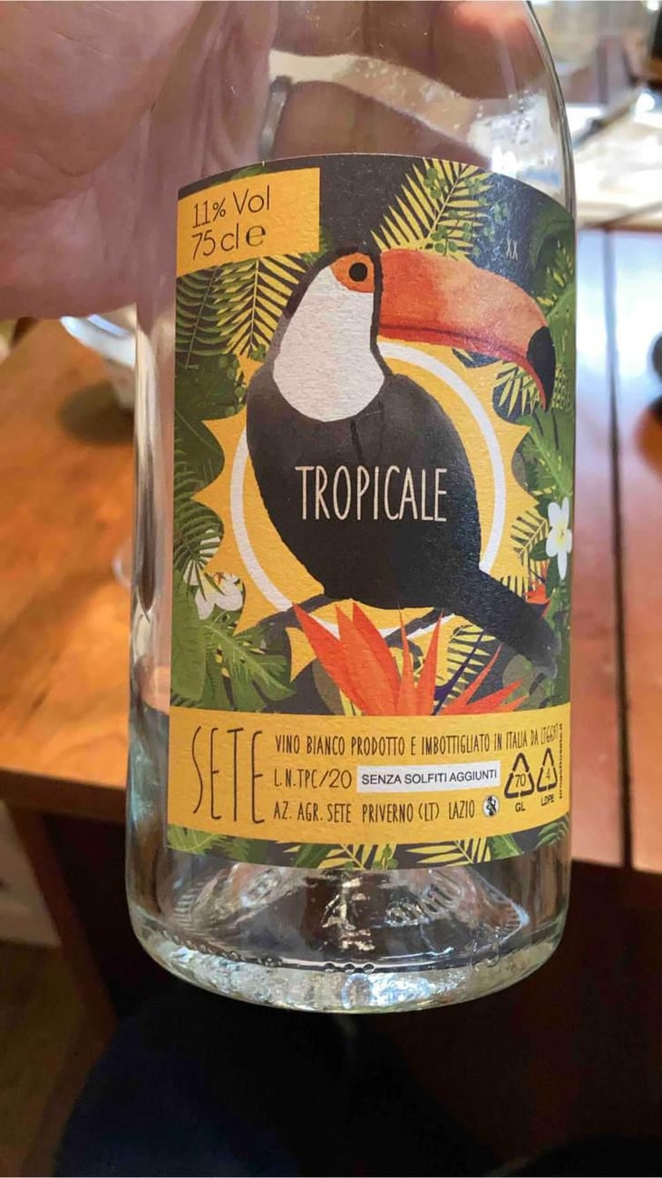 Tropicale - Sete - Vini Naturali - Emiliano Giorgi, Arcangelo Galuppi, Martina D’Alessio 