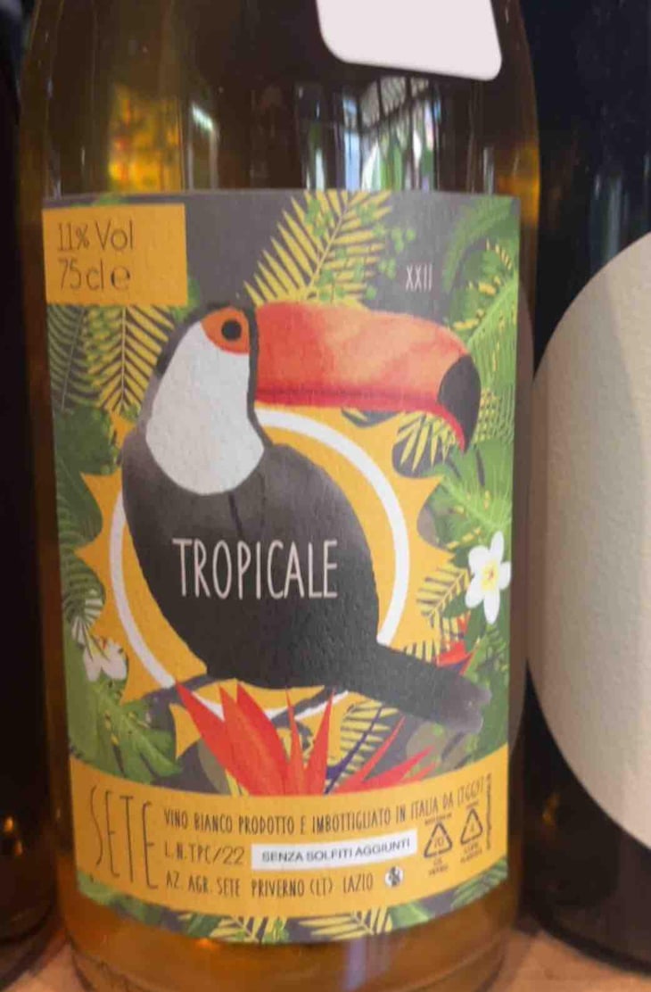 Tropicale - Sete - Vini Naturali - Emiliano Giorgi, Arcangelo Galuppi, Martina D’Alessio 