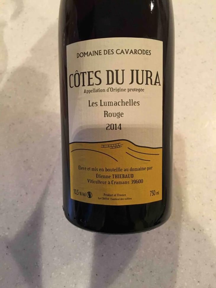 Trousseau Les Lumachelles - Domaine des Cavarodes - Etienne Thiebaud 