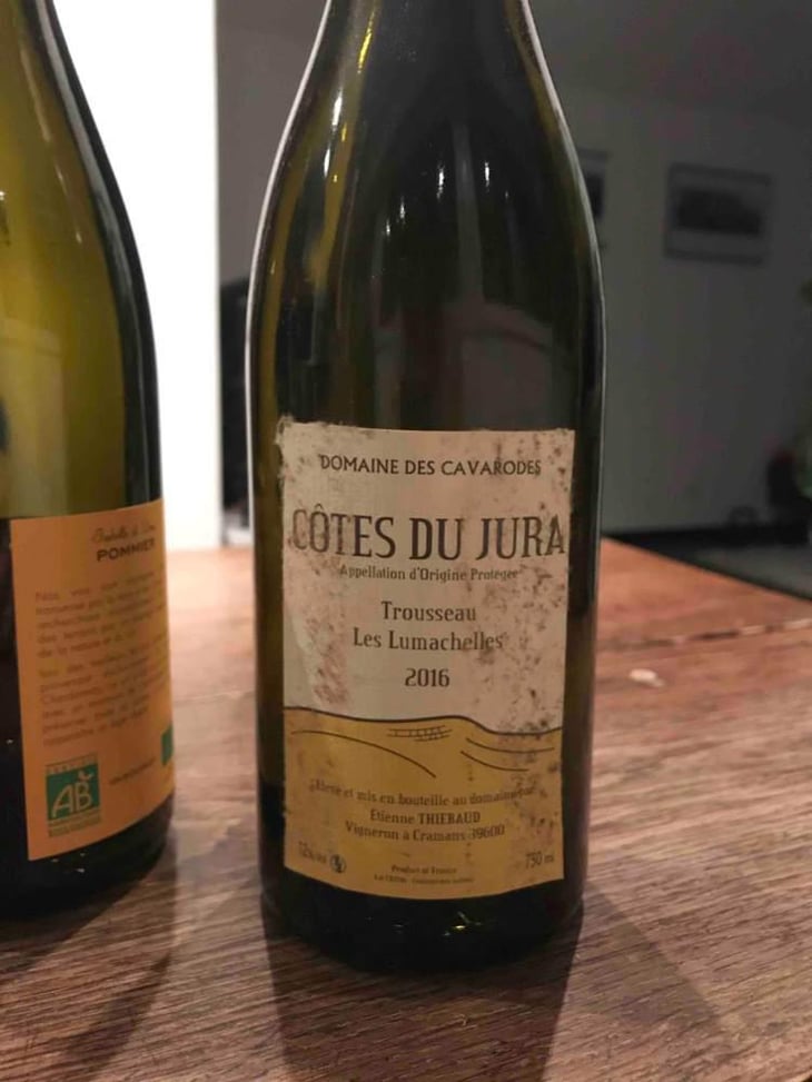 Trousseau Les Lumachelles - Domaine des Cavarodes - Etienne Thiebaud 