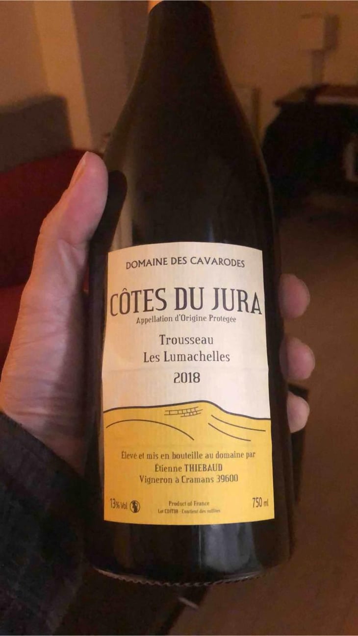 Trousseau Les Lumachelles - Domaine des Cavarodes - Etienne Thiebaud 