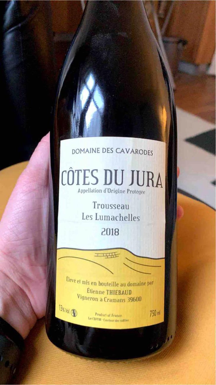 Trousseau Les Lumachelles - Domaine des Cavarodes - Etienne Thiebaud 