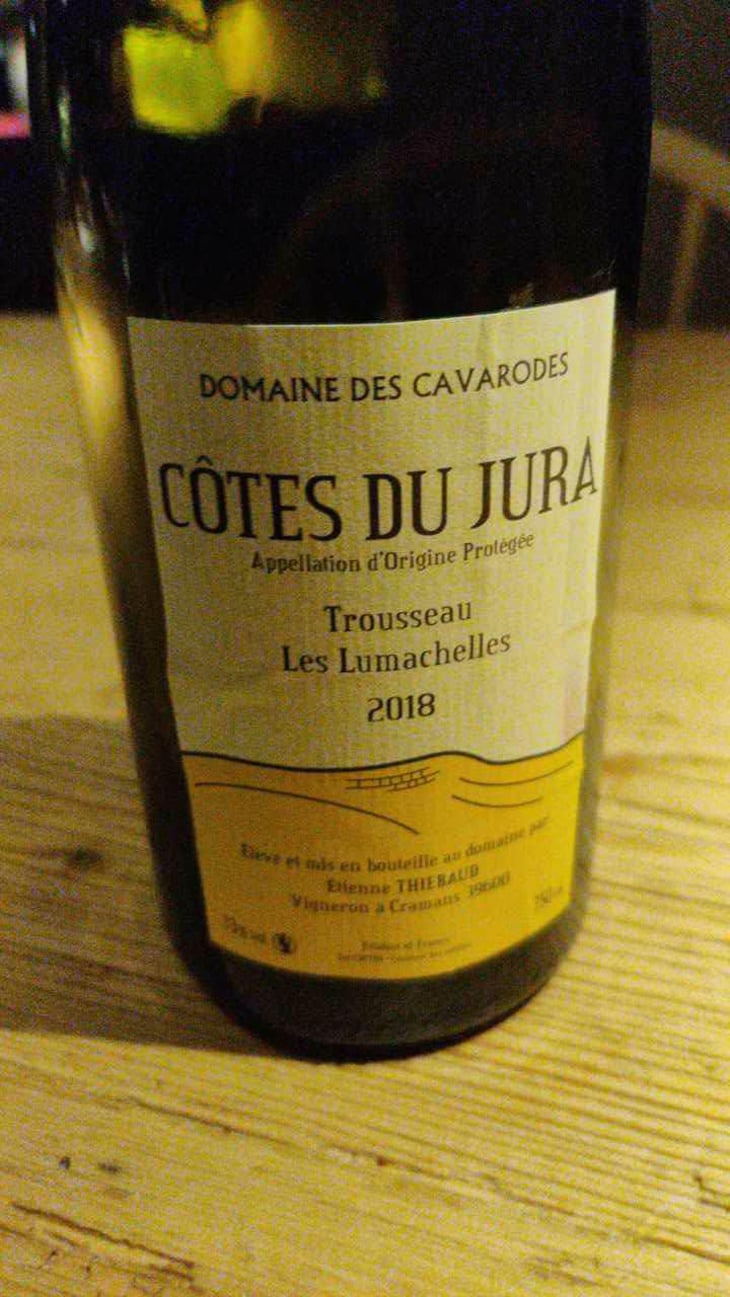 Trousseau Les Lumachelles - Domaine des Cavarodes - Etienne Thiebaud 