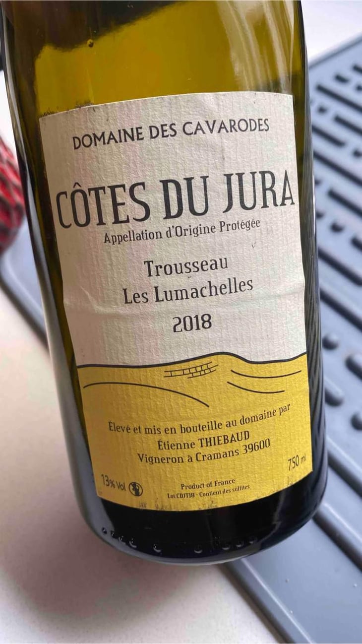 Trousseau Les Lumachelles - Domaine des Cavarodes - Etienne Thiebaud 