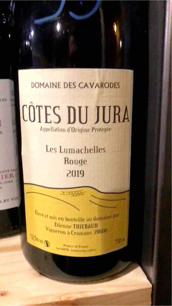 Trousseau Les Lumachelles - Domaine des Cavarodes - Etienne Thiebaud 
