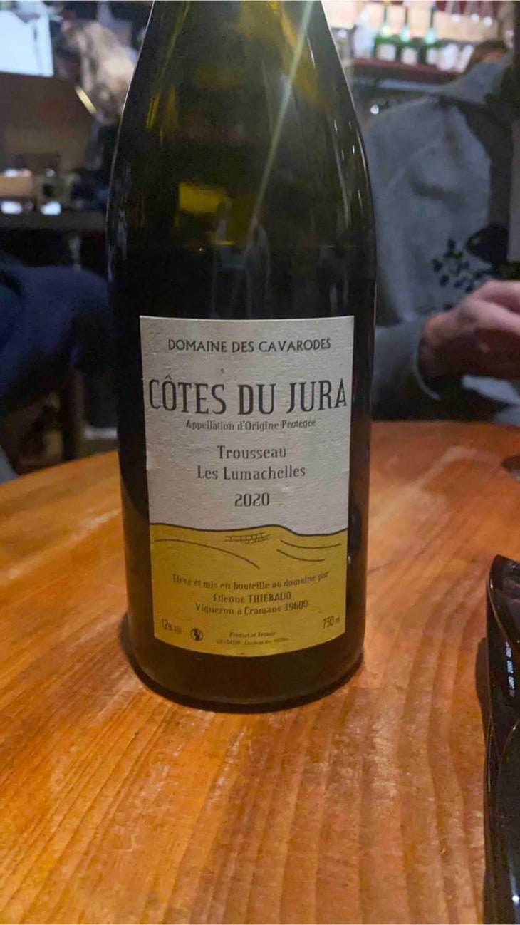 Trousseau Les Lumachelles - Domaine des Cavarodes - Etienne Thiebaud 