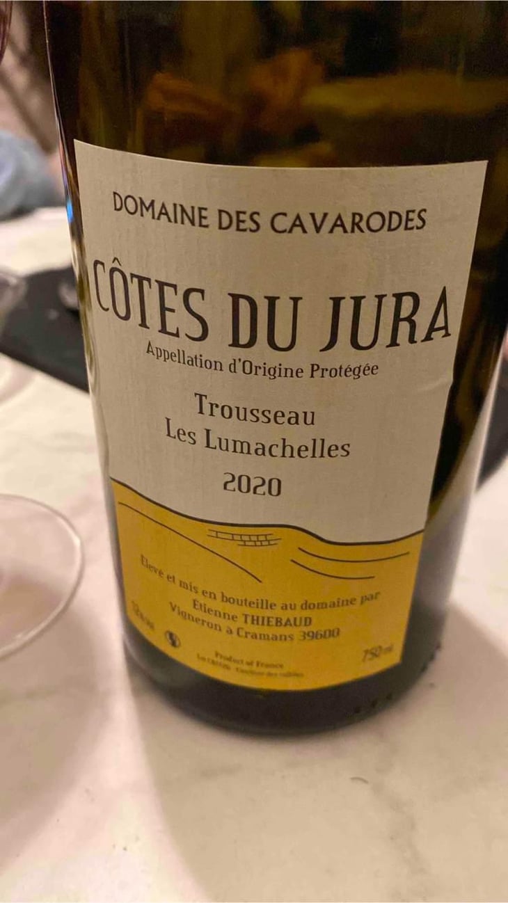 Trousseau Les Lumachelles - Domaine des Cavarodes - Etienne Thiebaud 