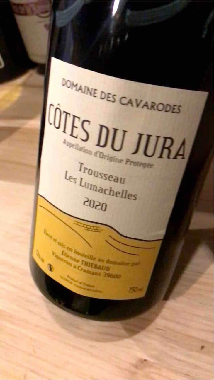 Trousseau Les Lumachelles - Domaine des Cavarodes - Etienne Thiebaud 