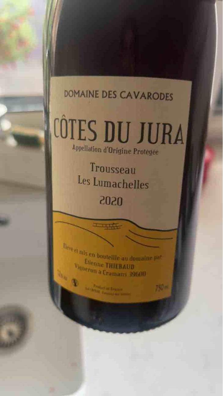 Trousseau Les Lumachelles - Domaine des Cavarodes - Etienne Thiebaud 