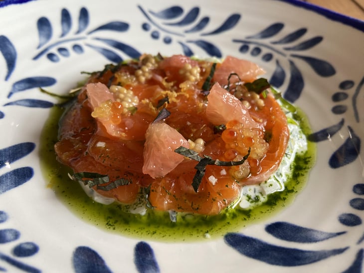 Truite Gravlax Bien Élevée De La Famille Petit - Hotel restaurant la chartreuse - 804298
