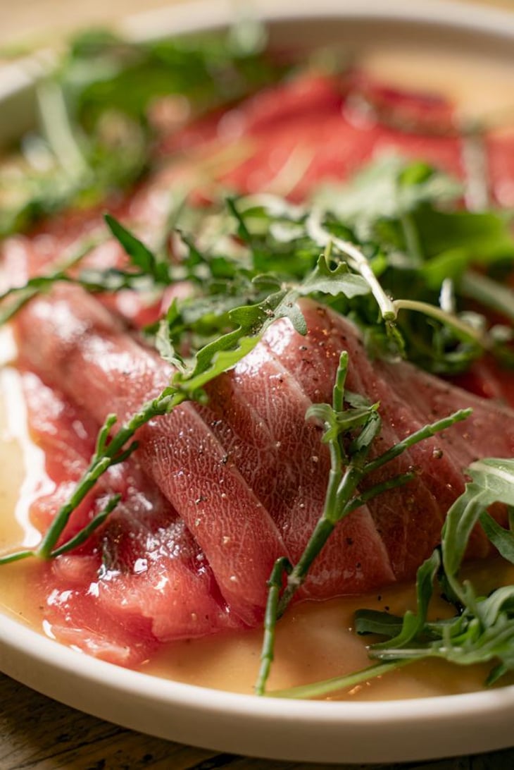 Tuna Belly Carpaccio, Dashi Broth And Rucula - Bèstia - 798383