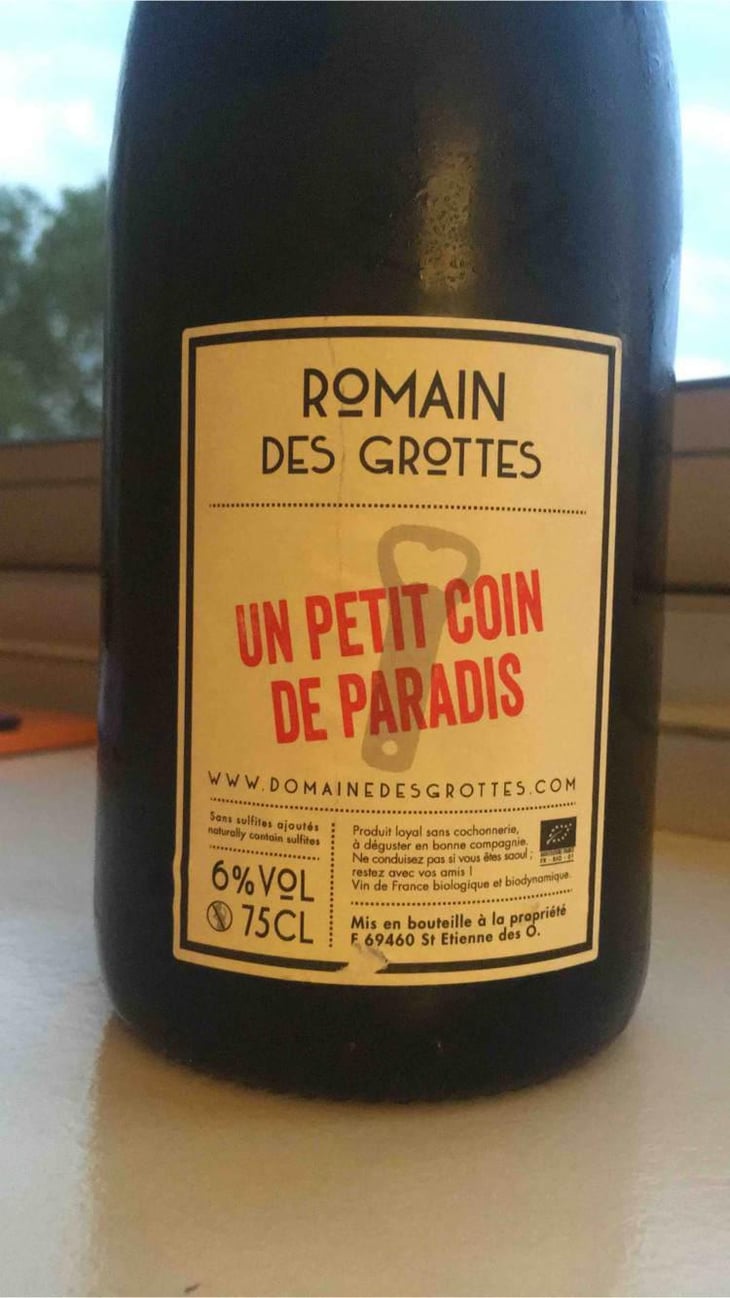 Un Petit Coin de Paradis - Domaine des Grottes - Romain des Grottes 