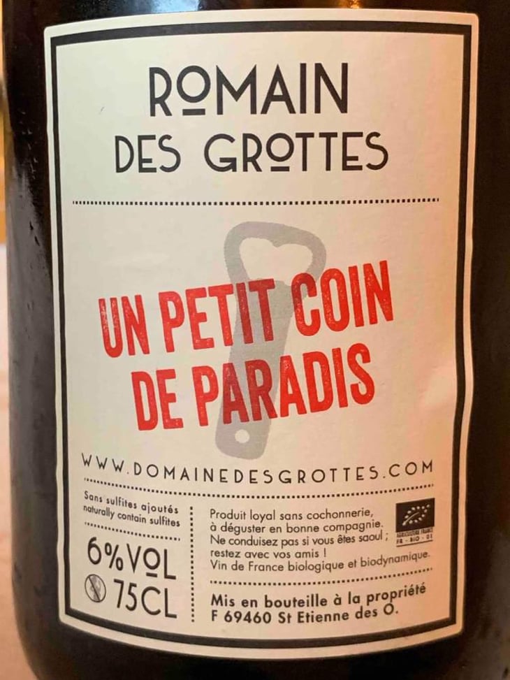 Un Petit Coin de Paradis - Domaine des Grottes - Romain des Grottes 