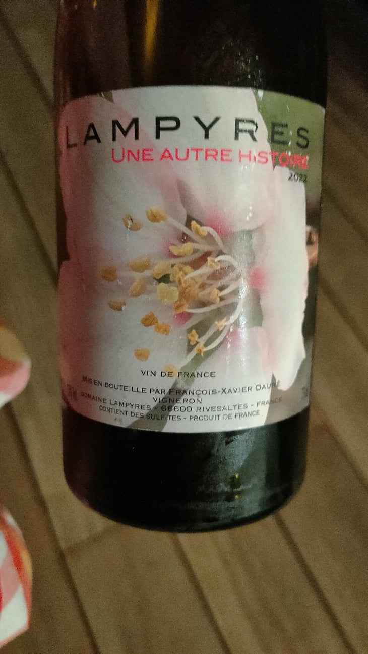 Une Autre Histoire - Domaine Lampyres - François-Xavier Dauré -2022