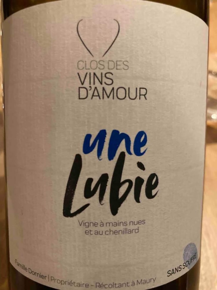 Une Lubie - Clos Des Vins D'Amour - Charles Dornier 