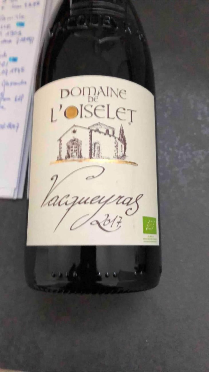 Vacqueyras - Domaine De L’oiselet - Domaine De L’oiselet 