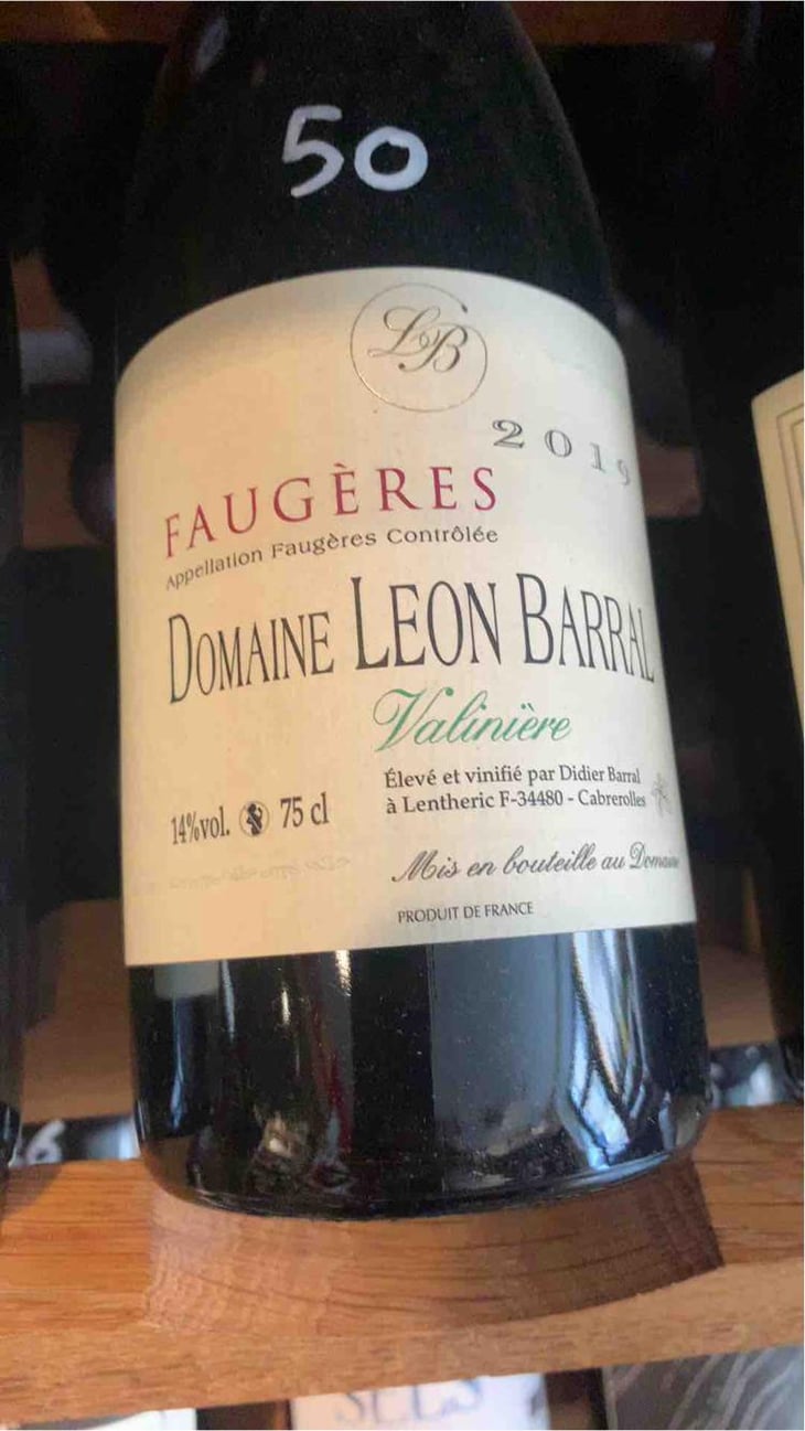 Valinière - Domaine Léon Barral - Didier Barral 