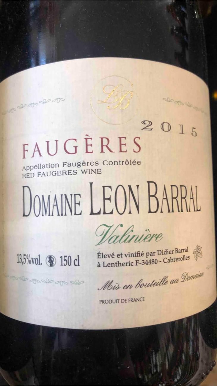Valinière - Domaine Léon Barral - Didier Barral 