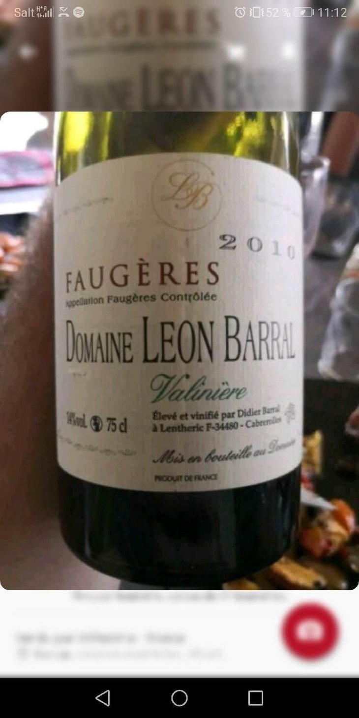 Valinière - Domaine Léon Barral - Didier Barral 