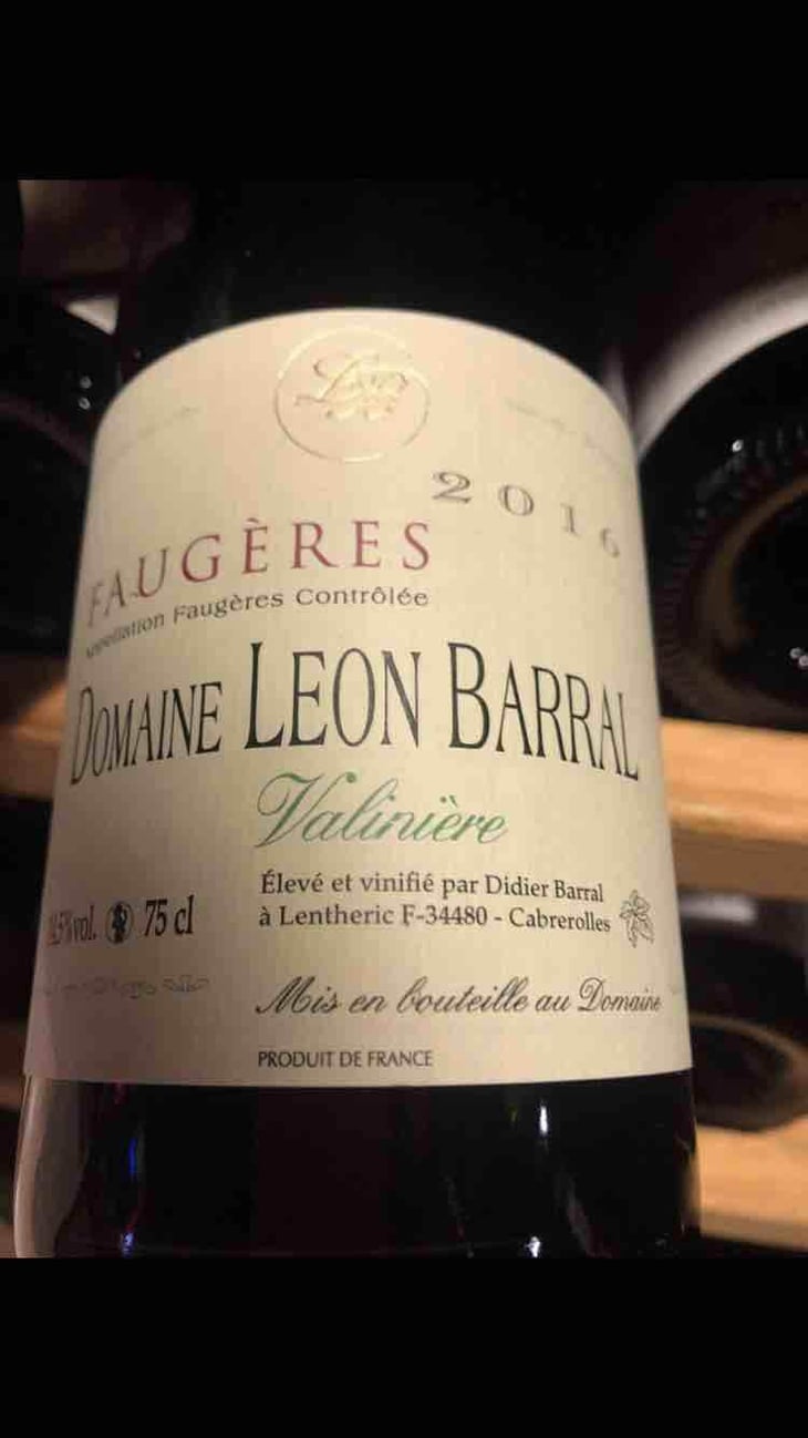 Valinière - Domaine Léon Barral - Didier Barral 