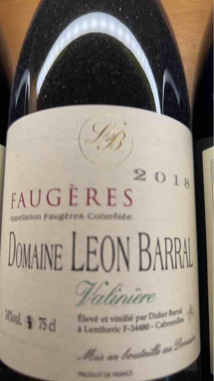 Valinière - Domaine Léon Barral - Didier Barral 