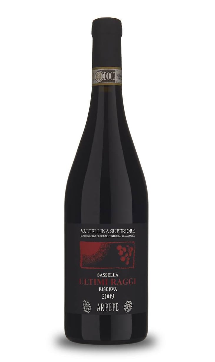 Valtellina Superiore Sassella Riserva Ultimi Raggi - Arpepe - Arturo, Guido, Isabella & Emanuele Pelizzatti Perego -2009