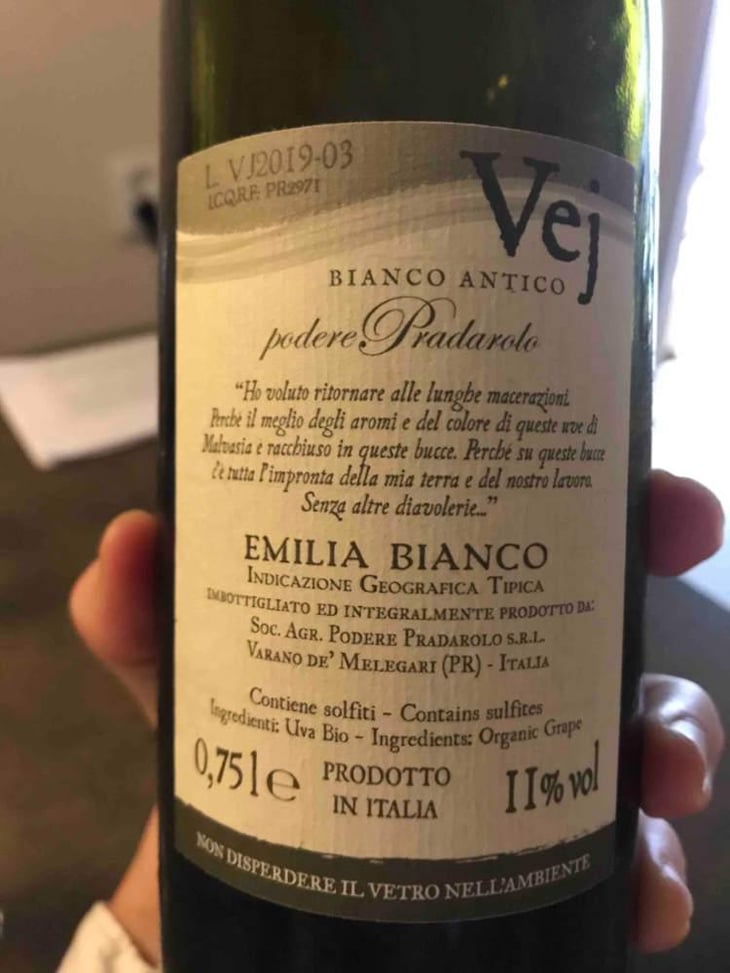 Vej Bianco Antico - Podere Pradarolo - Alberto Carretti 