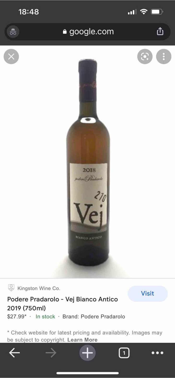 Vej Bianco Antico - Podere Pradarolo - Alberto Carretti 