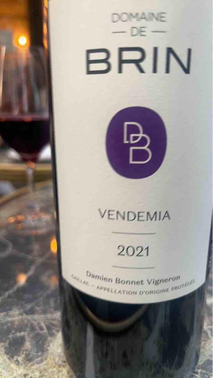 Vendemia - Domaine de Brin - Damien Bonnet 