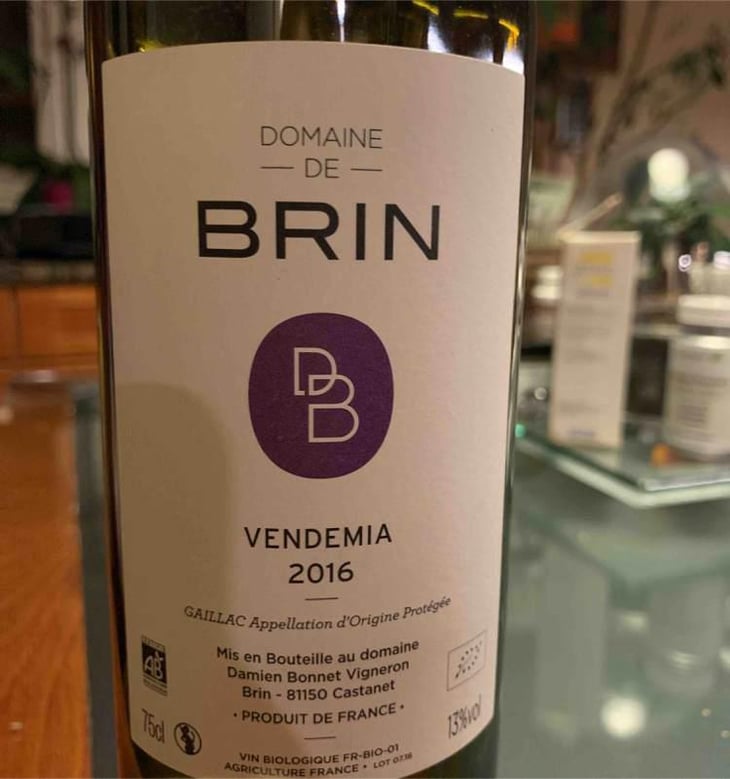 Vendemia - Domaine de Brin - Damien Bonnet 